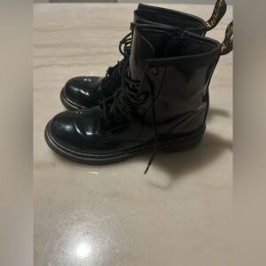 Dr. Martens Black Kids Boots